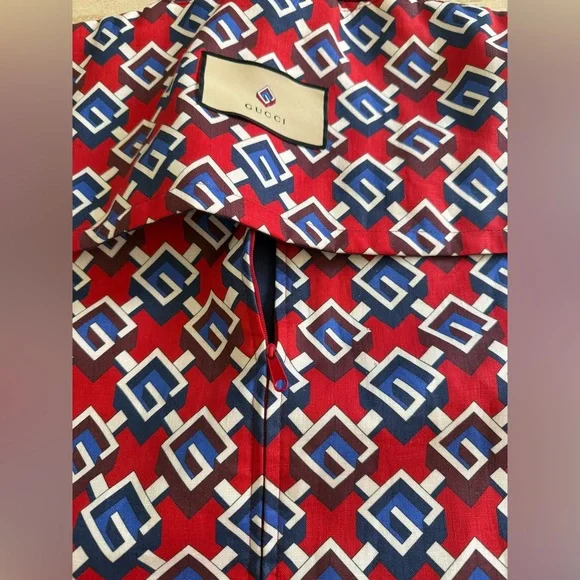 NWT GUCCI G Geometric Travel Linen Garment Bag Minaudière Unisex 27”x43” - Picture 15 of 16